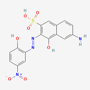 6-Amino-4-hydroxy-3-((2-hydroxy-5-nitrophenyl)azo)naphthalene-2-sulphonic acid - 61631-90-1