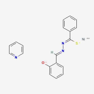 Nickel, (benzenecarbothioic acid ((2-hydroxyphenyl)methylene)hydrazidato(2-))(pyridine)-, (SP-4-2)- - 132829-28-8