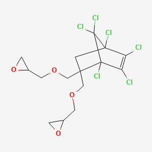 2,2'-((1,4,5,6,7,7-Hexachlorobicyclo(2.2.1)hept-5-en-2-ylidene)bis(methyleneoxymethylene))bisoxirane - 93951-25-8