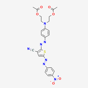 2,2'((4-((3-Cyano-5-((4-nitrophenyl)azo)-2-thienyl)azo)phenyl)imino)diethyl diacetate - 87617-96-7