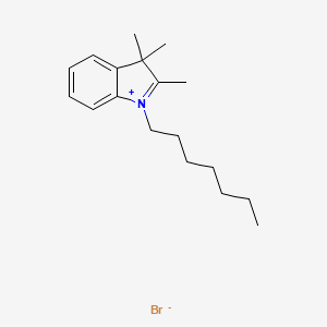 3H-Indolium, 1-heptyl-2,3,3-trimethyl-, bromide - 125252-52-0