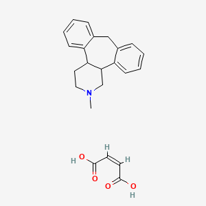 (Z)-but-2-enedioic acid;4-methyl-4-azatetracyclo[13.4.0.02,7.08,13]nonadeca-1(19),8,10,12,15,17-hexaene - 85650-60-8