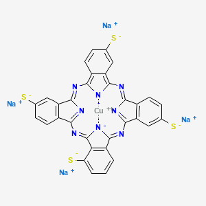 (29H,31H-Phthalocyanine-2,9,16,24-tetrathiolato(2-)-N29,N30,N31,N32)copper, tetrasodium salt - 93939-67-4