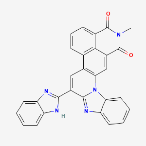 8-(1H-Benzimidazol-2-yl)-2-methyl-1H-benzimidazo(1,2-a)isoquino(5,4-fg)quinoline-1,3(2H)-dione - 93904-40-6