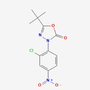 3-(2-Chloro-4-nitrophenyl)-5-(1,1-dimethylethyl)-1,3,4-oxadiazol-2(3H)-one - 31399-83-4