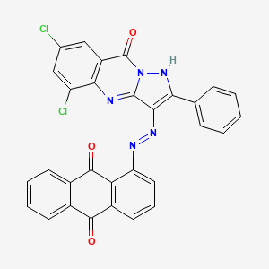 1-[(5,7-Dichloro-1,9-dihydro-9-oxo-2-phenylpyrazolo[5,1-B]quinazolin-3-YL)azo]anthraquinone - 94109-23-6