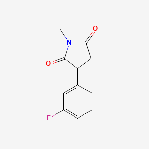 3-(3-Fluorophenyl)-1-methylpyrrolidine-2,5-dione - 60050-33-1