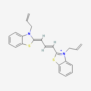 3-Allyl-2-(3-(3-allylbenzothiazol-2(3H)-ylidene)prop-1-enyl)benzothiazolium iodide - 34263-37-1