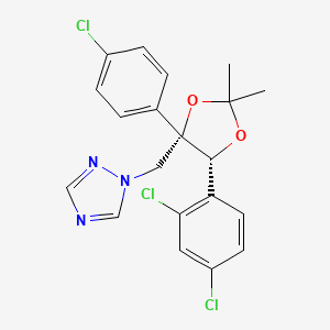 1H-1,2,4-Triazole, 1-(((4S,5R)-4-(4-chlorophenyl)-5-(2,4-dichlorophenyl)-2,2-dimethyl-1,3-dioxolan-4-yl)methyl)- - 107679-92-5