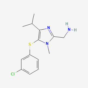 2-Aminomethyl-5-(3-chlorophenylthio)-4-isopropyl-1-methyl-1H-imidazole - 178981-67-4