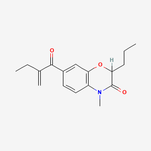 4-Methyl-7-(2-methylene-1-oxobutyl)-2-propyl-2H-1,4-benzoxazin-3(4H)-one - 135420-30-3