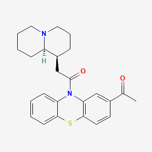 10H-Phenothiazine, 2-acetyl-10-((octahydro-2H-quinolizin-1-yl)acetyl)-, (1S-trans)- - 156213-26-2