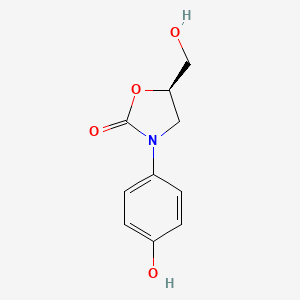 (R)-5-(Hydroxymethyl)-3-(4-hydroxyphenyl)oxazolidin-2-one - 73422-72-7