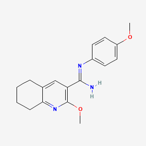 3-Quinolinecarboximidamide, 5,6,7,8-tetrahydro-2-methoxy-N-(4-methoxyphenyl)- - 171011-13-5