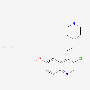 3-Chloro-6-methoxy-4-(2-(1-methyl-4-piperidinyl)ethyl)quinoline - 209113-90-6