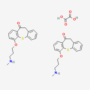 1-[3-(methylamino)propoxy]-6H-benzo[b][1]benzothiepin-5-one;oxalic acid - 125981-97-7