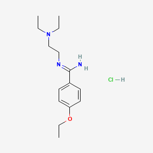 N'-[2-(diethylamino)ethyl]-4-ethoxybenzenecarboximidamide;hydrochloride - 135420-42-7