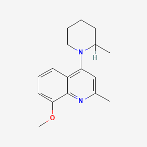 8-Methoxy-2-methyl-4-(2-methylpiperidino)quinoline - 87602-61-7