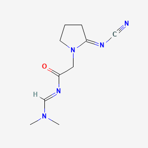 2-(Cyanoimino)-N-((dimethylamino)methylene)-1-pyrrolidineacetamide - 159383-30-9