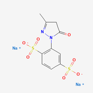 1,4-Benzenedisulfonic acid, 2-(4,5-dihydro-3-methyl-5-oxo-1H-pyrazol-1-yl)-, sodium salt - 110512-91-9