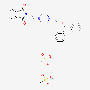 1-(2-(Benzhydryloxy)ethyl)-4-(2-(phthalimido)ethyl)piperazine dimethanesulfonate - 116685-89-3