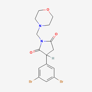 2-(3,5-Dibromophenyl)-N-(morpholinomethyl)succinimide - 93553-58-3