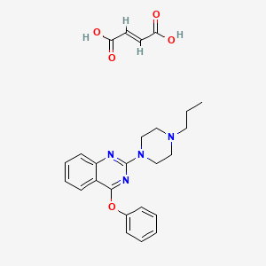 4-Phenoxy-2-(4-propyl-1-piperazinyl)quinazoline fumarate - 129112-69-2