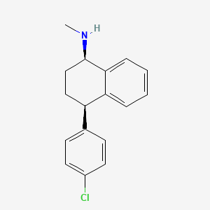 (1RS,4RS)-4-(4-Chlorophenyl)-N-methyl-1,2,3,4-tetrahydronaphthalen-1-amine - 107538-91-0