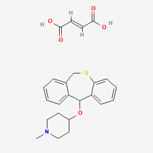(E)-but-2-enedioic acid;4-(6,11-dihydrobenzo[c][1]benzothiepin-11-yloxy)-1-methylpiperidine - 108940-91-6