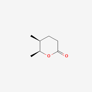 2H-Pyran-2-one, tetrahydro-5,6-dimethyl-, cis- - 24405-15-0