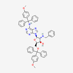 2'-Benzylamino-5',N6-bis(4-methoxytrityl)-2'-deoxyadenosine - 134934-71-7
