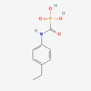 [(4-Ethylphenyl)amino]carbonylphosphonic acid - 473707-40-3