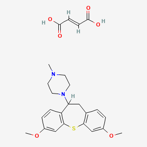 3,7-Dimethoxy-10-(4-methylpiperazino)-10,11-dihydrodibenzo(b,f)thiepin maleate - 80709-63-3