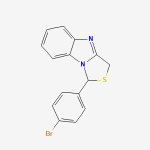 1-(4-Bromophenyl)-3H-[1,3]thiazolo[3,4-a]benzimidazole - 136994-84-8