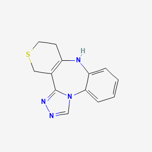 9,10,11,13-Tetrahydrothiopyrano(3,4-c)(1,2,4)triazolo(4,3-a)(1,5)benzodiazepine - 61607-78-1