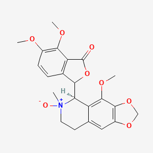 1(3H)-Isobenzofuranone, 6,7-dimethoxy-3-(5,6,7,8-tetrahydro-4-methoxy-6-methyl-1,3-dioxolo(4,5-g)isoquinolin-5-yl)-, N-oxide, (R-(R*,R*))- - 1850-90-4