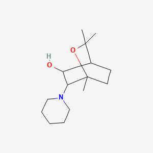 1,3,3-Trimethyl-6-(1-piperidinyl)-2-oxabicyclo(2.2.2)octan-5-ol - 76735-20-1