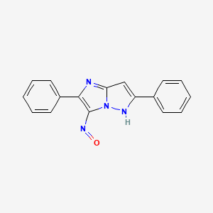 1H-Imidazo(1,2-b)pyrazole, 3-nitroso-2,6-diphenyl- - 93745-58-5