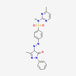 4-(3-Methyl-5-oxo-1-phenyl-4,5-dihydro-1H-pyrazol-4-ylazo)-N-(4-methyl-pyrimidin-2-yl)-benzenesulfonamide - 29821-99-6