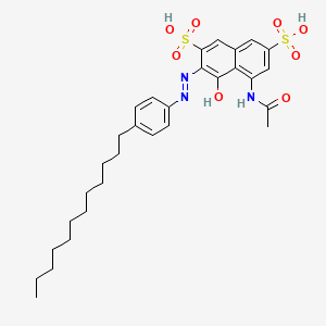 5-(Acetylamino)-3-((4-dodecylphenyl)azo)-4-hydroxynaphthalene-2,7-disulphonic acid - 93762-37-9