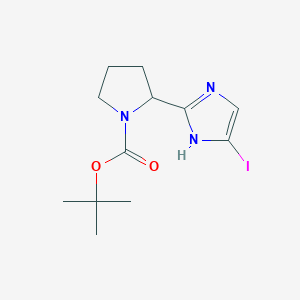 tert-butyl 2-(5-iodo-1H-imidazol-2-yl)pyrrolidine-1-carboxylate - 
