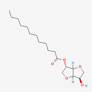 [(3R,3aR,6S,6aR)-3-hydroxy-2,3,3a,5,6,6a-hexahydrofuro[3,2-b]furan-6-yl] dodecanoate - 54353-33-2
