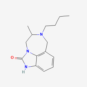 6-Butyl-4,5,6,7-tetrahydro-5-methylimidazo(4,5,1-jk)(1,4)benzodiazepin-2(1H)-one - 126233-87-2