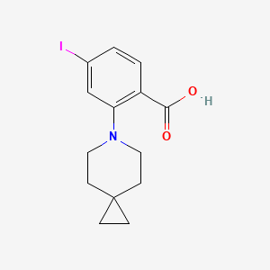 4-Iodo-2-(6-azaspiro[2,5]oct-6-yl)benzoic acid - 