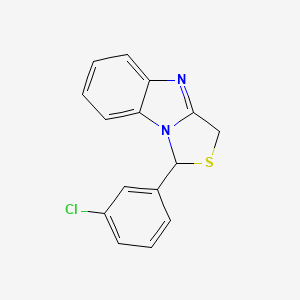 1-(3-Chlorophenyl)-3H-[1,3]thiazolo[3,4-a]benzimidazole - 136994-86-0