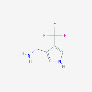 [4-(trifluoromethyl)-1H-pyrrol-3-yl]methanamine - 