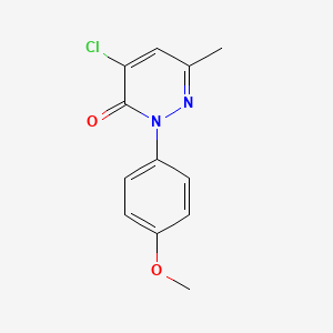 4-Chloro-2-(4-methoxyphenyl)-6-methyl-3(2H)-pyridazinone - 5446-08-2
