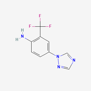 4-(1H-1,2,4-triazol-1-yl)-2-(trifluoromethyl)aniline - 