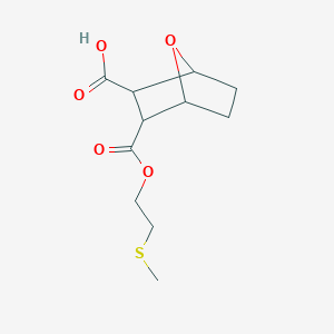 3-{[2-(Methylsulfanyl)ethoxy]carbonyl}-7-oxabicyclo[2.2.1]heptane-2-carboxylic acid - 6915-71-5