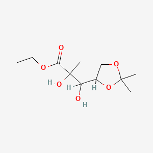 (2S,3R)-3-((4R)-2,2-Dimethyldioxolan-4-yl)-2-methyl-2,3-dihydroxypropanoic acid ethyl ester - 